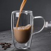Double Wall Coffee Cups and Cups with Handle Spoon, Heat