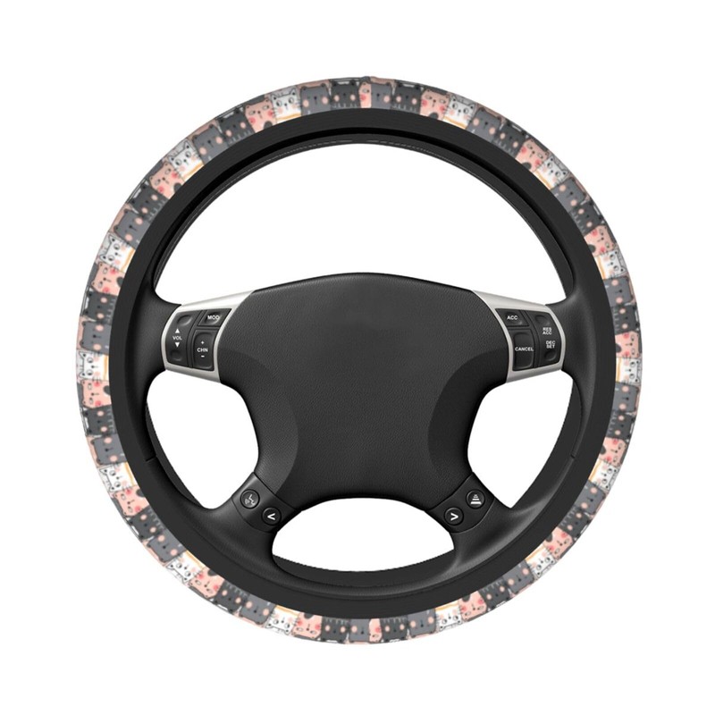 Cat Steering Wheel Cover Auto Steering Wheel Protector 15 inch
