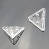 Erpmlyo 12 Piece Acrylic Corner Brackets with Semi-Transparent Screws, Clear