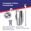 EVOKK Cocktail Shaker Set, 3 Pcs Satinless Steel Cocktail Making