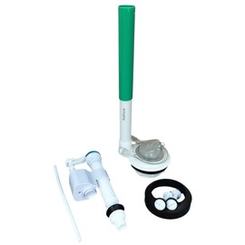 3.25 inch Toilet Flush and Fill Valve Power Flusher Kit with Extension Tube for 2 Piece Toilets by NuFlush