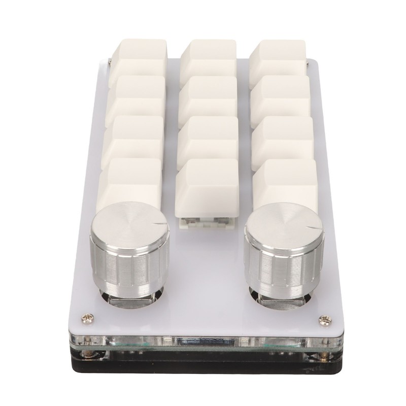 Mini 12 Key Keypad with 2 Knob Blue Switch DIY