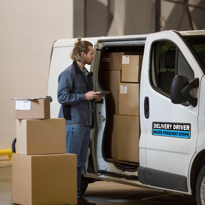 Delivery Driver Car Magnet, Delivery Magnetic Car Door and Bumper