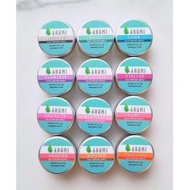 All 12 Aromi Solid Perfume Samples | Fragrance for Women, Vegan, Cruelty-free, Travel Perfume, Mini, Small Size