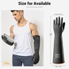 ThxToms Heavy Duty Latex Gloves,Long Rubber Gloves, Chemical Resistant Gloves,Puncture