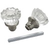 Belwith Products 1140-SN 2 Pack Door knob Glass w/Spindle