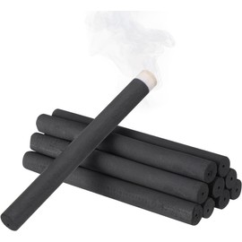 Baluue Palitos de Moxa sin Humo 10 Piezas de Moxa Hechos para Moxibustión 1,2 X 12 Cm Uso Térmico para Acupuntura Estrés