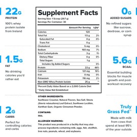 LEGION LEGION Whey+ Protein Whey Isolate from Grass Fed Cows - Whey Protein Isolate Powder Low Calorie, Non-GMO, Sugar Free, Lactose and Gluten Free, All Natural Protein Powder for Men & Women (30 Servings)