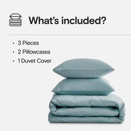 DOZ Duvet Cover Set, 100% Viscose derived from Bamboo, Organically Grown, Buttery Soft, Cooling Duvet Covers, High GSM, 1 Duvet Cover and 2 Pillowcases, 106"x90" (Teal, King/Cal King)