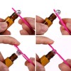 MaxMau 24 Pack 5ml Amber Glass Roller Bottles for Essential