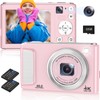 Digital Camera, 4K Autofocus Vlogging Camera with 32GB Card,48MP Point