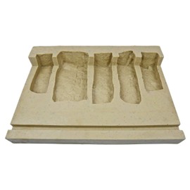 Veneer Stone Rubber Mold for Concrete or Plaster, Cliff Stone Corners, 23x16, Version 2, Recycled Material