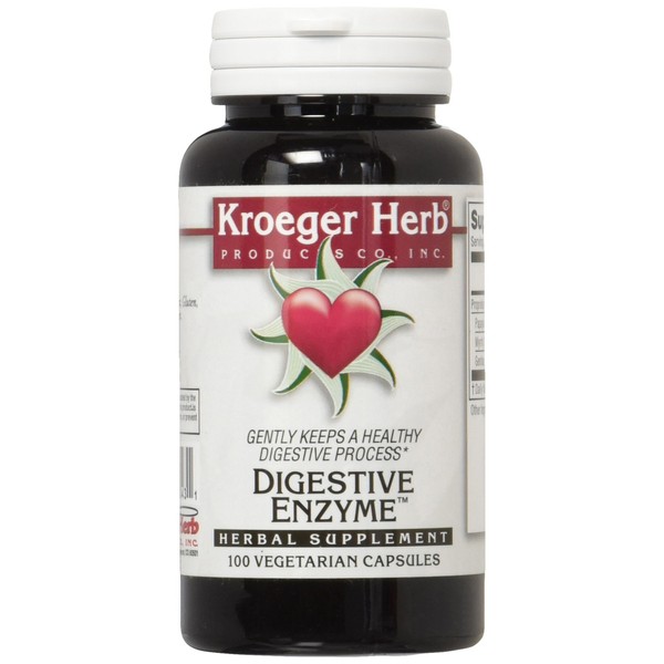 Kroeger Herb Digestive Enzyme, 100 Count