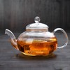 Glass Teapot Stovetop Safe, Heat-Resistant Clear Teapot with Removable glass