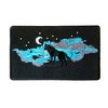 Waning Crescent Night Moon w/Howling Wolf - Novelty Iron On