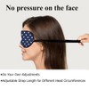 NOHSHE Blue White Stars Silk Eye Mask Sleep Mask Classic