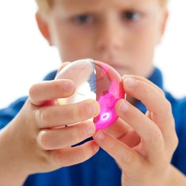 TickiT Perception Semispheres - Set of 8 Colors - Transparent Manipulatives for Visual Sensory Play - Observe Light and Color-Mixing - Light Panel Accessory