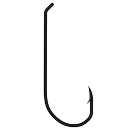 Gamakatsu S10 Standard Down Eye Hook-Pack of 25 (Black, 18)