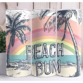 Country Grace With Alisha Beach Bum 20oz Skinny Tumbler Custom Insulated Drinkware