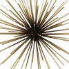 Homeroots Set Of 3 Starburst Black And Gold Metal Wall