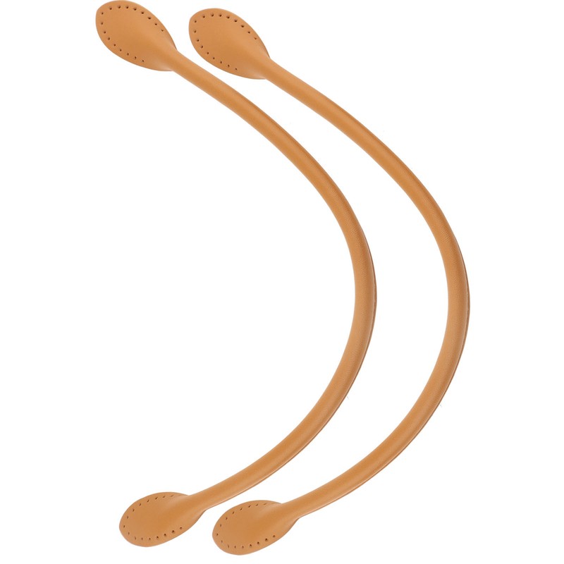 2Pcs Genuine Leather Bag Straps Handle for DIY Hand Accessories