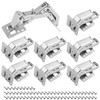 4 Pairs 170 Degree Cabinet Door Hinge, Concealed Hydraulic Adjustable