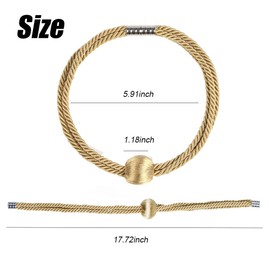 BEL AVENIR Jute Magnetic Curtain Tiebacks, Wood Bead Curtain Holdbacks for Window Drapery, Boho Farmhouse Curtain Tie Backs, Woven Curtain Ties Holder Rope Home Decor (2, Gold)