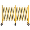YITAHOME Metal Expandable Barricade Gate Outdoor, 16FT Folding Security Gate,