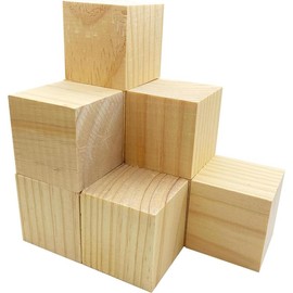 500 count Unfinished  Cubes,1 cm Wooden Blocks for Crafting,Small  Cubes for Crafts Making & DIY Projects & Decor - Color: Pack of 9, Size: 2inch