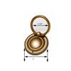 skohom 8 Pack Ring pulls,2" Antique Ring Drawer pulls,Ring Cabinet