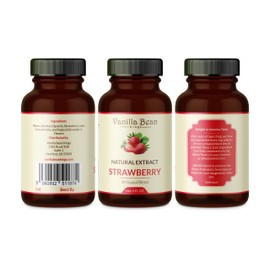 Natural Strawberry Extract for Baking and Flavoring - 4 OZ - Premium Quality Natural Flavors for Baked Goods, Desserts, & Cooking