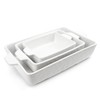 KitchenTour Ceramic Bakeware Set, Rectangular Baking Dish Casserole Dish Lasagna