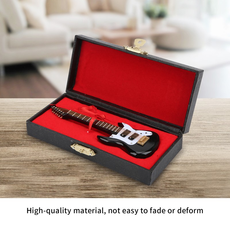 Guitar Model Plastic Material Mini Musical Instrument Desktop Ornament with