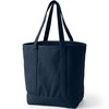 Lands' End Solid Long Handle Open Top Canvas Tote Radiant