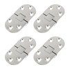 Semetall 4PCS Stainless Steel Boat Hinges,Butler Tray Hinge,Marine Grade Hatch