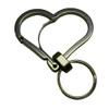 Kurohido krak03 Heart-Shaped Titanium Key Ring, Heart-Shaped Titanium Key Chain