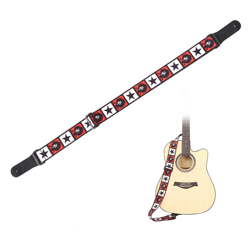 Leather Shoulder Strap Musical Instrument Accessories Sublimation Print Commemorative‑Type