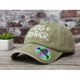 Hepandy Embroidered Big Brother Baseball Cap for Toddler Boy, Kids Embroidery Snapback Trucker Hat Dad Hat, Gifts for Youth Children