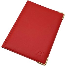 Exclusive ID and credit card holder with metal corners 10 pockets MJ-Design-Germany Made in EU in different colors and designs (Design 2 / Red)