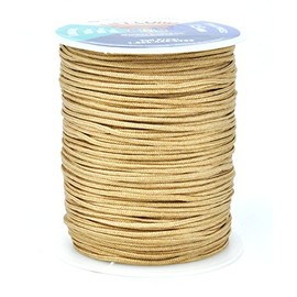 Mandala Crafts Blinds String, Lift Cord Replacement from Braided Nylon for RVs, Windows, Shades, and Rollers (1.5mm, Tan)