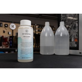 EKWB EK-CryoFuel Loop Cleaner Concentrate, Superflush Concentrate, Clear Premix Coolant (1L), and Filling Bottle Bundle