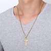 Sevenfly Cross Necklace for Men Titanium Steel Large Mens Cross