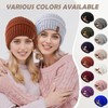 3 Pack Satin Lined Beanie for Women, Warm Slouchy Winter