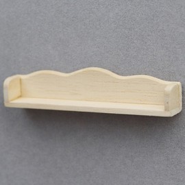 ibasenice 2pcs Dollhouse Wall Shelf Miniature Wooden Shelves 1: 12 Scale Tiny Wood Storage Rack Model for Doll House Kitchen Furniture Accessories