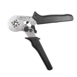 LUBAN Crimper Plier HSC8 6-4B, Self-adjustable Ratcheting Ferrule Crimping Pliers Tool for Wire End Sleeves Terminals Square Shape Compression, AWG23-10 (0.25-6 mm²)