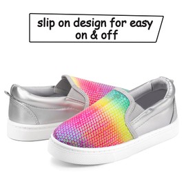 K KomForme - Tenis de lona para niños y niñas, Negro con rosa, 16 MX Niñito