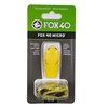 FOX40 MICRO 110db Whistle (Yellow), Lanyard Included, Pealess Construction (No