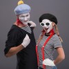 Zhanmai French Mime Artist Costume Set for Women Red Beret