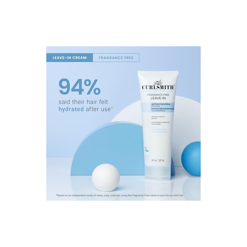 Curlsmith Fragrance-Free Leave-In Conditioner | Lightweight moisturising cream, Hydrating, Dermatologically