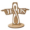 Cruz Mdf Jesus 10pz 15cm mdf 3mm recuerdo bautizo, primera comunion